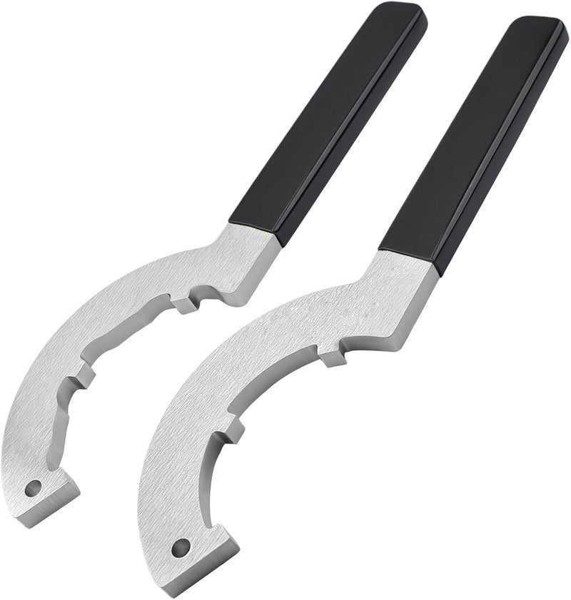 MUGLFPT (2Pack T114W Spanner Wrench Set, Compatible with QA1 Coilover Shocks and Strut - Coilover Adjusting Tools, for Adjusting and Locking Coilover Spring Seats and Locking Rings, Anti-Slip Handles - Image 1